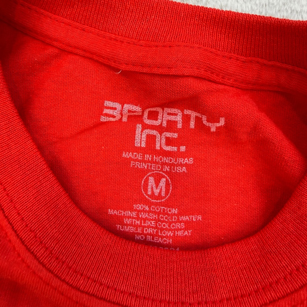 3Forty Inc T Shirt Mens Medium Red Pay Up Money Bear Graphic Streetwear Hip Hop - Picture 3 of 4
